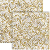 Guardanapo para Decoupage Ambiente 33x33cm com 20 Unidades - Elegância Damasco Branco & Dourado