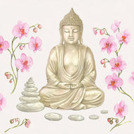 Guardanapo para Decoupage Ambiente 33x33cm com 2 Unidades - Buda
