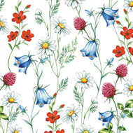 Guardanapo para Decoupage Ambiente 33x33cm com 20 Unidades - Flores Silvestres