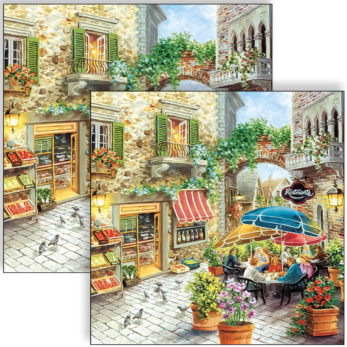 Guardanapo para Decoupage Ambiente 33x33cm com 20 Unidades - Restaurantes
