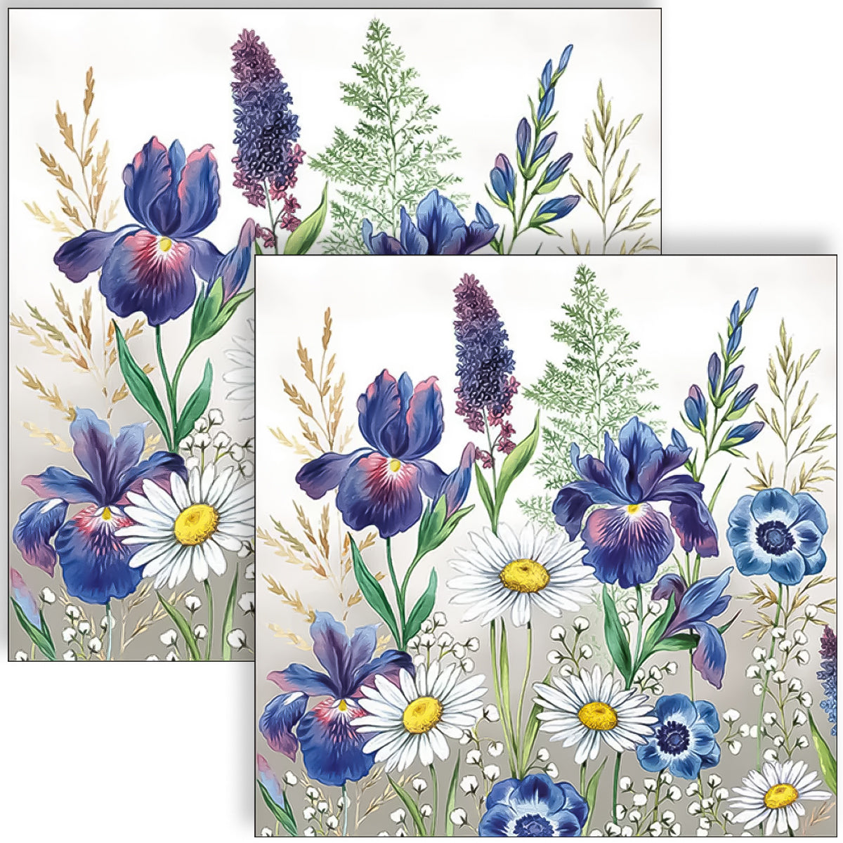 Guardanapo para Decoupage Ambiente 33x33cm com 20 Unidades - Flores Mistas