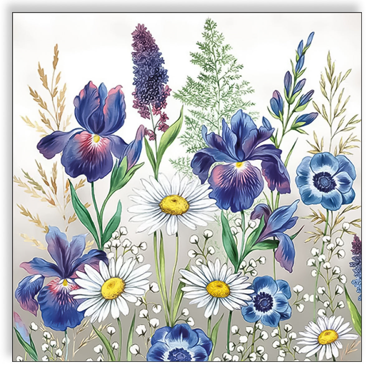 Guardanapo para Decoupage Ambiente 33x33cm com 2 Unidades - Flores Mistas
