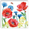 Guardanapo para Decoupage Ambiente 33x33cm com 20 Unidades - Flores Papoulas