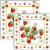 Guardanapo para Decoupage Ambiente 33x33cm com 2 Unidades - Morangos Frescos