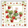 Guardanapo para Decoupage Ambiente 33x33cm com 20 Unidades - Morangos Frescos