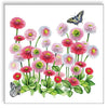 Guardanapo para Decoupage Ambiente 33x33cm com 2 Unidades - Flores com Borboletas
