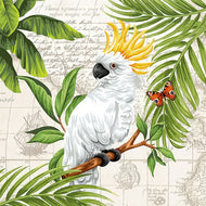 Guardanapo para Decoupage Ambiente 33x33cm com 20 Unidades - Pássaro Cacatua