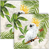 Guardanapo para Decoupage Ambiente 33x33cm com 2 Unidades - Pássaro Cacatua