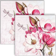 Guardanapo para Decoupage Ambiente 33x33cm com 20 Unidades - Flores & Animais