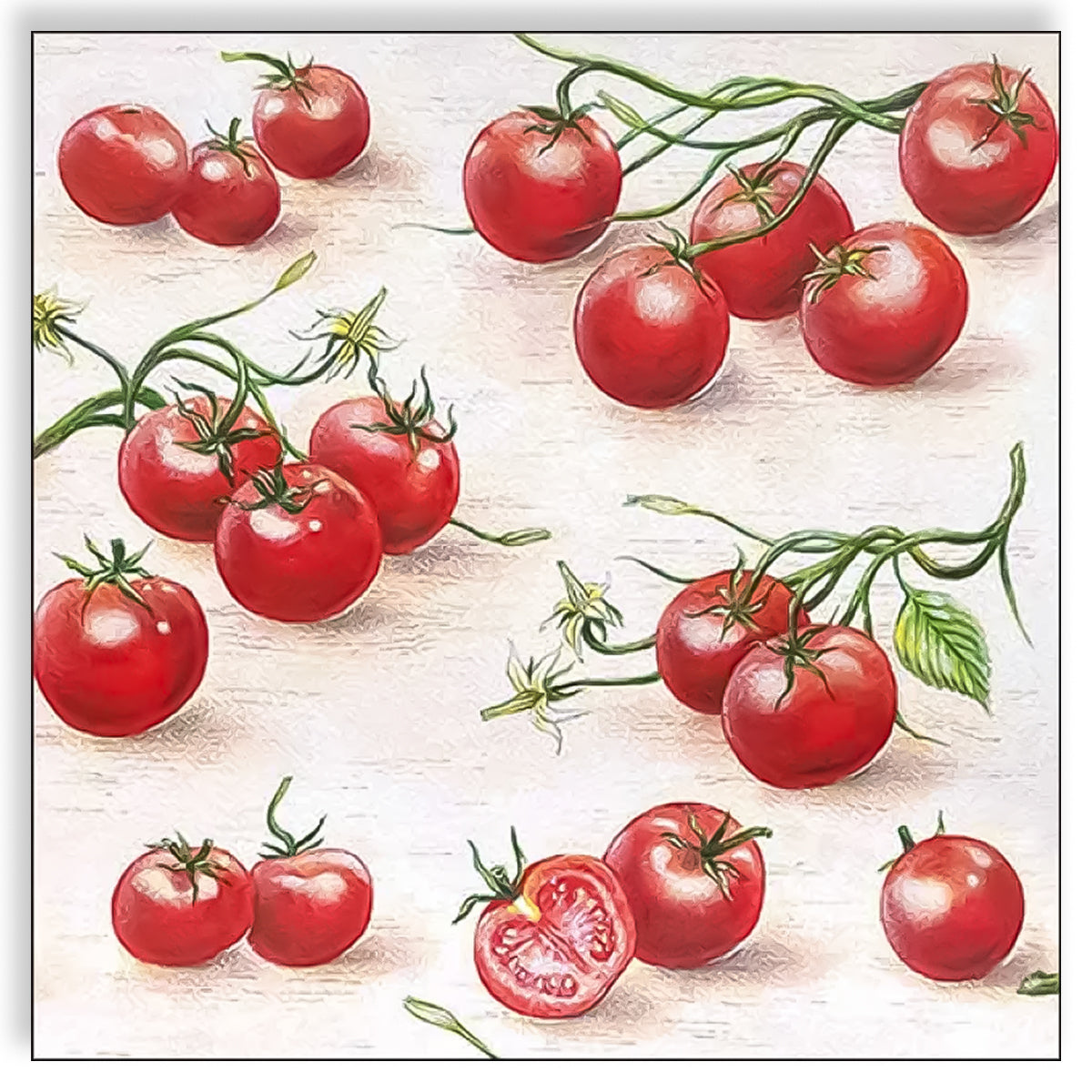 Guardanapo para Decoupage Ambiente 33x33cm com 2 Unidades - Tomates