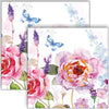 Guardanapo para Decoupage Ambiente 33x33cm com 2 Unidades - Rosas & Borboletas