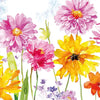 Guardanapo para Decoupage Ambiente 33x33cm com 2 Unidades - Flores Coloridas