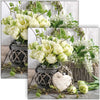 Guardanapo para Decoupage Ambiente 33x33cm com 2 Unidades - Tulipas Brancas