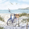 Guardanapo para Decoupage Ambiente 33x33cm com 20 Unidades - Bicicleta na Praia