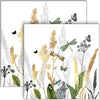 Guardanapo para Decoupage Ambiente 33x33cm com 2 Unidades - Flores Ornamentais Brancas
