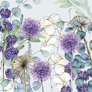 Guardanapo para Decoupage Ambiente 33x33cm com 2 Unidades - Flores Eucalipto