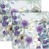 Guardanapo para Decoupage Ambiente 33x33cm com 20 Unidades - Flores Eucalipto