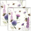 Guardanapo para Decoupage Ambiente 33x33cm com 20 Unidades - Lavanda & Abelhas