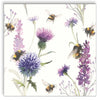 Guardanapo para Decoupage Ambiente 33x33cm com 2 Unidades - Lavanda & Abelhas