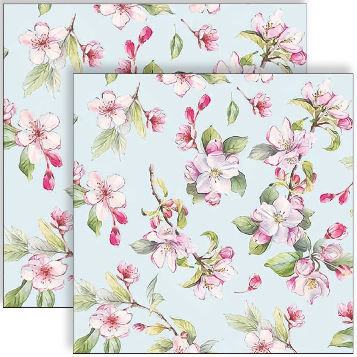 Guardanapo para Decoupage Ambiente 33x33cm com 20 Unidades - Flores de Cerejeira