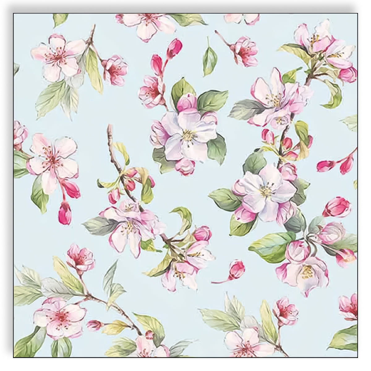 Guardanapo para Decoupage Ambiente 33x33cm com 2 Unidades - Flores de Cerejeira