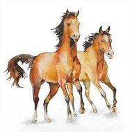 Guardanapo para Decoupage Ambiente 33x33cm com 20 Unidades - Cavalos Selvagens