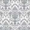 Guardanapo para Decoupage Ambiente 33x33cm com 2 Unidades - Ornamento Barroco Prata