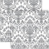 Guardanapo para Decoupage Ambiente 33x33cm com 2 Unidades - Ornamento Barroco Prata