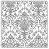 Guardanapo para Decoupage Ambiente 33x33cm com 2 Unidades - Ornamento Barroco Prata