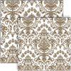 Guardanapo para Decoupage Ambiente 33x33cm com 20 Unidades - Ornamento Barroco Ouro