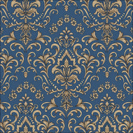 Guardanapo para Decoupage Ambiente 33x33cm com 2 Unidades - Ornamento Barroco Azul