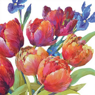 Guardanapo para Decoupage Ambiente 33x33cm com 2 Unidades - Tulipas da Alegria