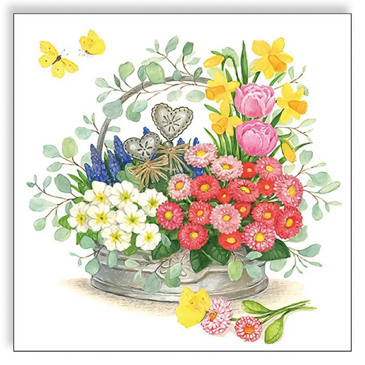 Guardanapo para Decoupage Ambiente 33x33cm com 20 Unidades - Flores de Primavera