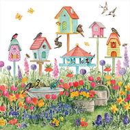 Guardanapo para Decoupage Ambiente 33x33cm com 20 Unidades - Casas de Pássaros