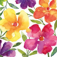 Guardanapo para Decoupage Ambiente 33x33cm com 20 Unidades - Flores Coloridas