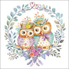 Guardanapo para Decoupage Ambiente 33x33cm com 20 Unidades - Casal de Corujas