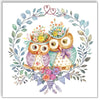 Guardanapo para Decoupage Ambiente 33x33cm com 20 Unidades - Casal de Corujas