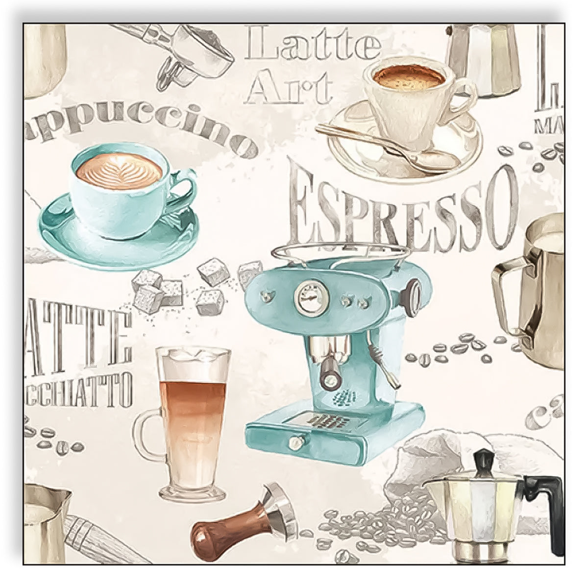 Guardanapo para Decoupage Ambiente 33x33cm com 2 Unidades - Café Expresso