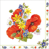 Guardanapo para Decoupage Ambiente 33x33cm com 20 Unidades - Buquê do Campo