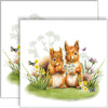 Guardanapo para Decoupage Ambiente 33x33cm com 2 Unidades - Esquilos Pequenos