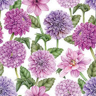 Guardanapo para Decoupage Ambiente 33x33cm com 20 Unidades - Dálias em Flor