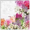Guardanapo para Decoupage Ambiente 33x33cm com 2 Unidades - Borda de Flores Mistas