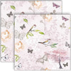 Guardanapo para Decoupage Ambiente 33x33cm com 20 Unidades - Pássaros e Borboletas Rosa