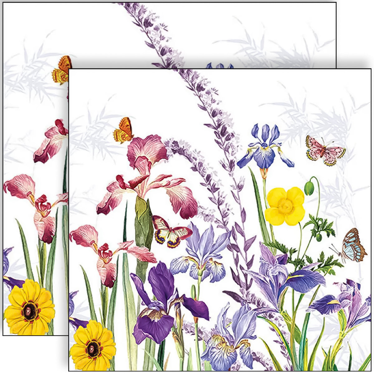 Guardanapo para Decoupage Ambiente 33x33cm com 20 Unidades - Jardim Íris