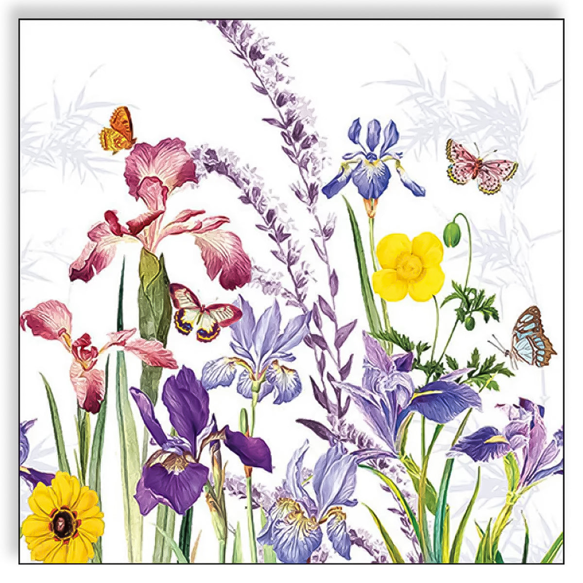 Guardanapo para Decoupage Ambiente 33x33cm com 2 Unidades - Jardim Íris