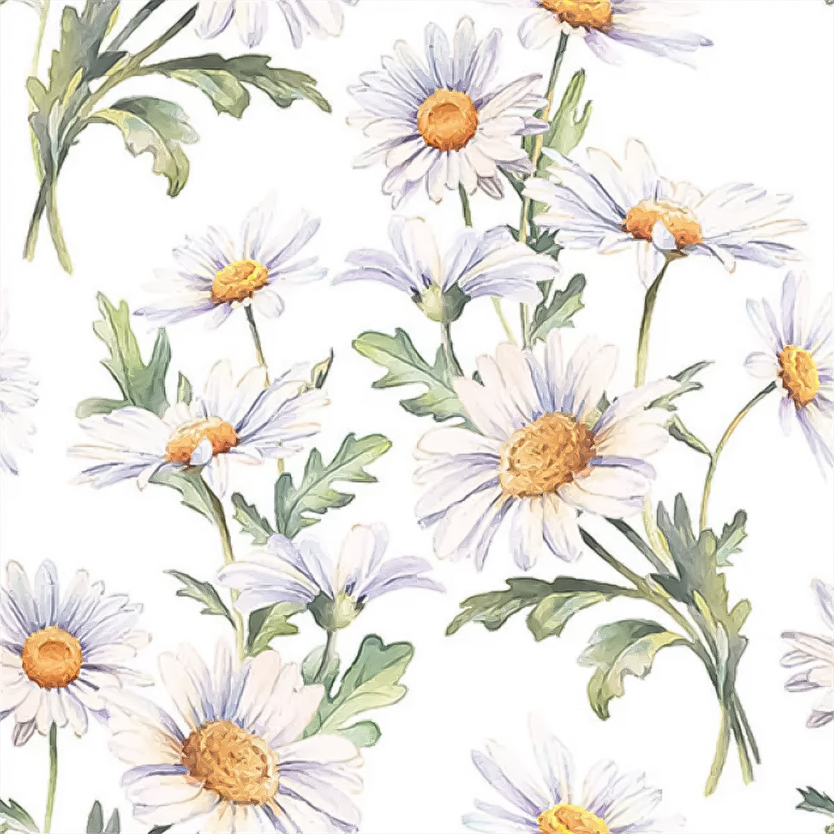 Guardanapo para Decoupage Ambiente 33x33cm com 2 Unidades - Margaridas Brancas