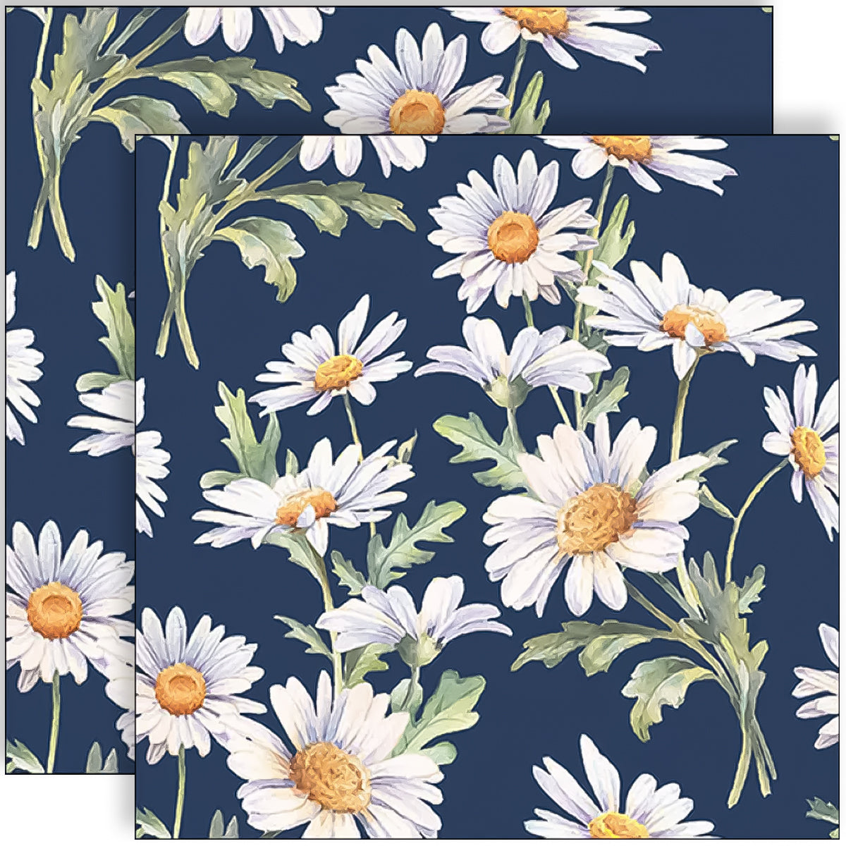 Guardanapo para Decoupage Ambiente 33x33cm com 20 Unidades - Margaridas Azuis