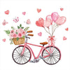 Guardanapo para Decoupage Ambiente 33x33cm com 2 Unidades - Bicicleta do Amor