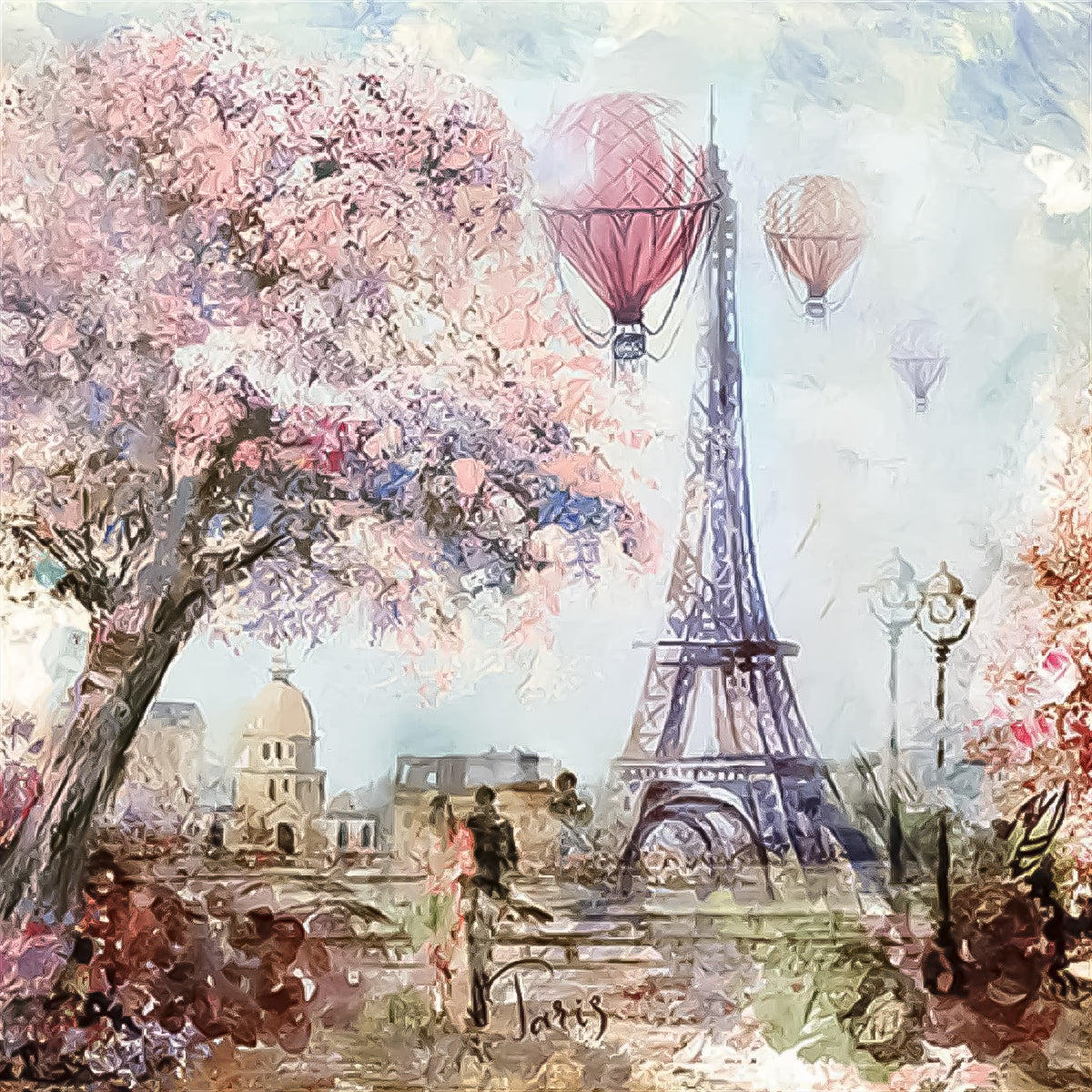 Guardanapo para Decoupage Ambiente 33x33cm com 20 Unidades - Torre Eiffel