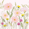 Guardanapo para Decoupage Ambiente 33x33cm com 2 Unidades - Pastel Flores Rosa